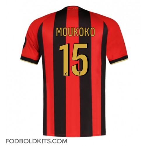 OGC Nice Youssoufa Moukoko #15 Hjemmebanetrøje 2024-25 Kortærmet